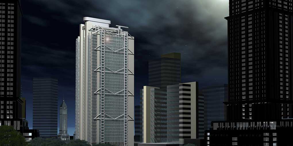 Digital Architectural Visualization using Rhino 5 and Cinema 4D – High Rise office block